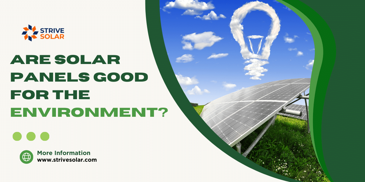 Are Solar Panels Good For The Environment? Strive Solar